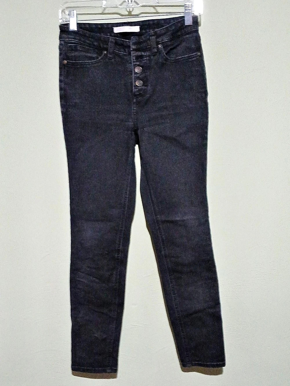 LC Lauren Conrad High Rise Skinny Jeans in Black Size 4